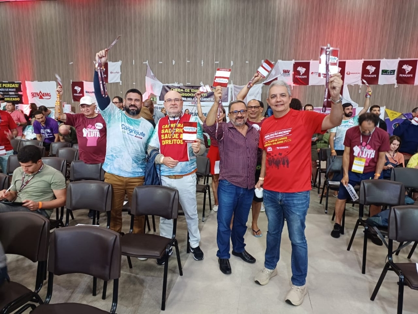 Sintrajufe/CE celebra reeleição de Fábio Saboia para coordenação da Fenajufe e 1ª suplência do Lauro Garcia para o Conselho Fiscal