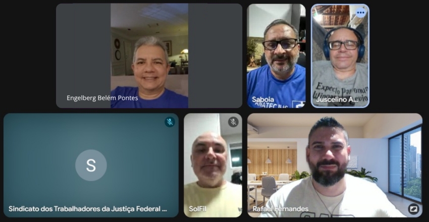 Diretores do Sintrajufe/Ce reuniram-se para deliberar ações e atividades do interesse da categoria