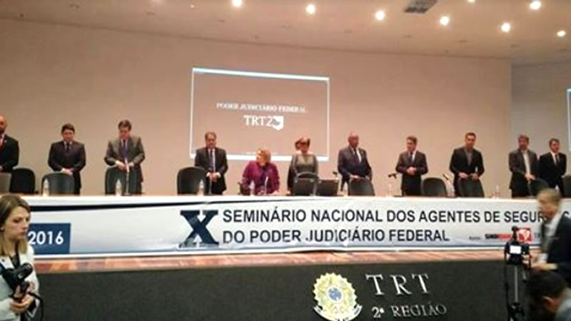 AGEPOLJUS DÁ INÍCIO AO X SEMINÁRIO NACIONAL DOS AGENTES DE SEGURANÇA DO JUDICIÁRIO FEDERAL