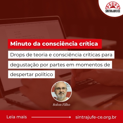 Minuto da consciência crítica: Drops de teoria e consciência críticas para degustação por partes em momentos de despertar político.