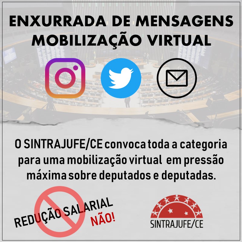 MOBILIZAÇÃO VIRTUAL CONTRA A REDUÇÃO SALARIAL - PLP 39/2020