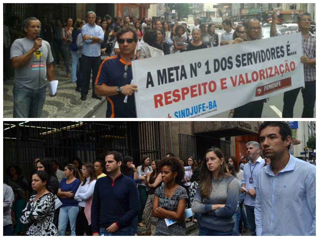 Na Bahia, categoria protesta pela aprovação do PLC 29 no TRT