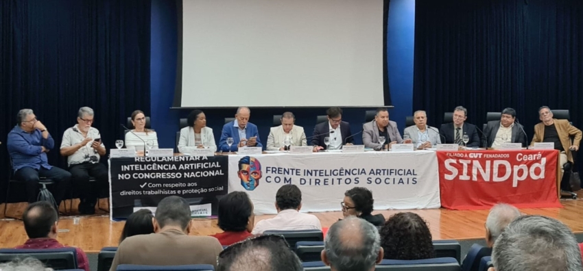 Sintrajufe/CE marca presença em debate sobre regulamentação da IA